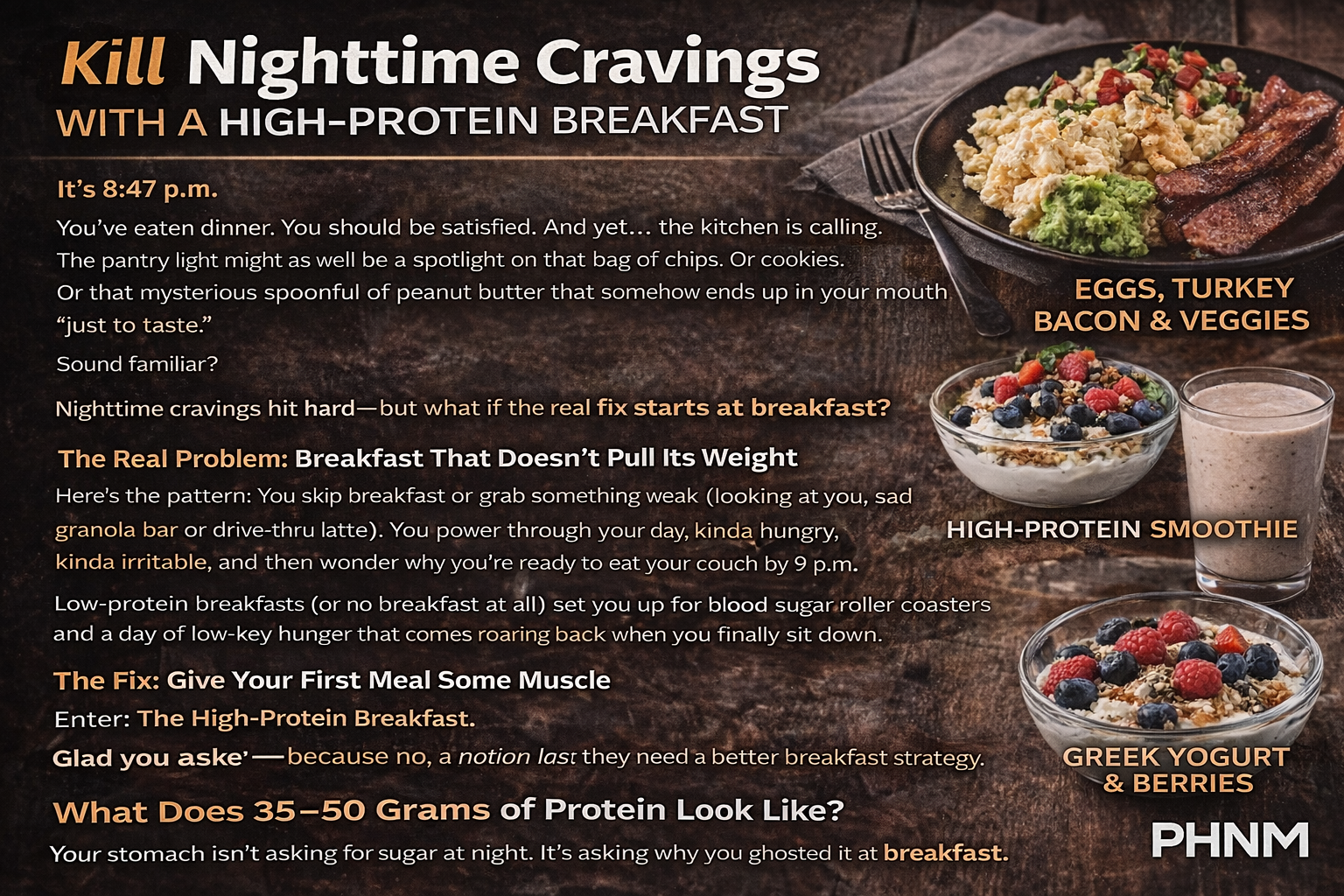 Kill Nighttime Cravings with a High-Protein Breakfast