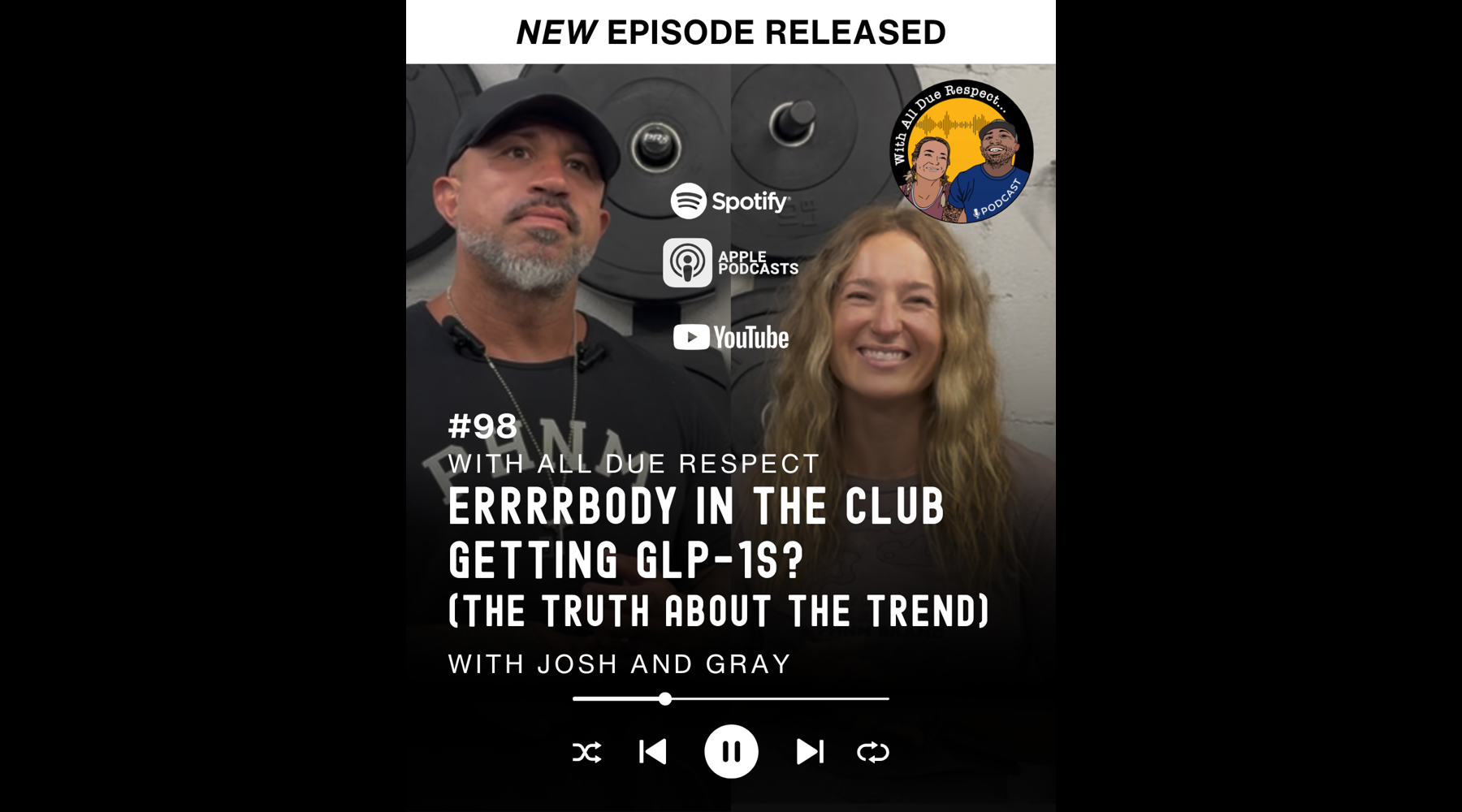 With All Due Respect 98 w/ Josh & Gray: Errrrbody in the Club Getting GLP-1s? (The Truth About the Trend)
