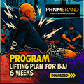 6 Week BJJ Competition Prep Workout – 3 Lift Days | Jiu Jitsu Strength Program | Digital Download
