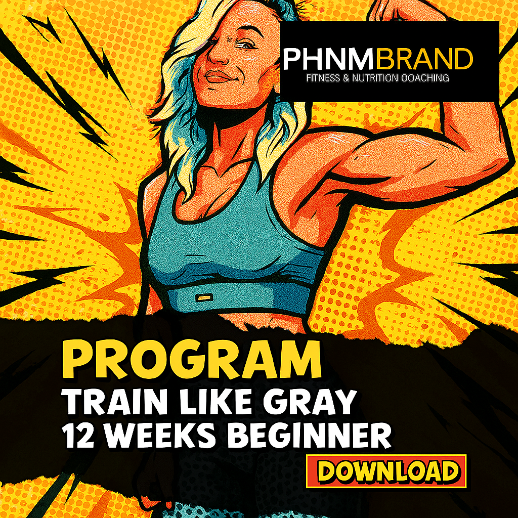 Train With Gray Beginner Strength Program – 12 Weeks | Digital Download