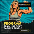 Train With Gray 12-Week Strength Program Bundle (Beginner to Advanced) | Digital Download
